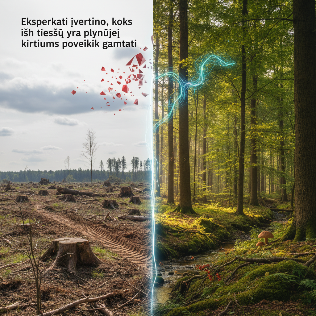 Ekspertai apie plynus kirtimus: kokia reali jų žala miškui?