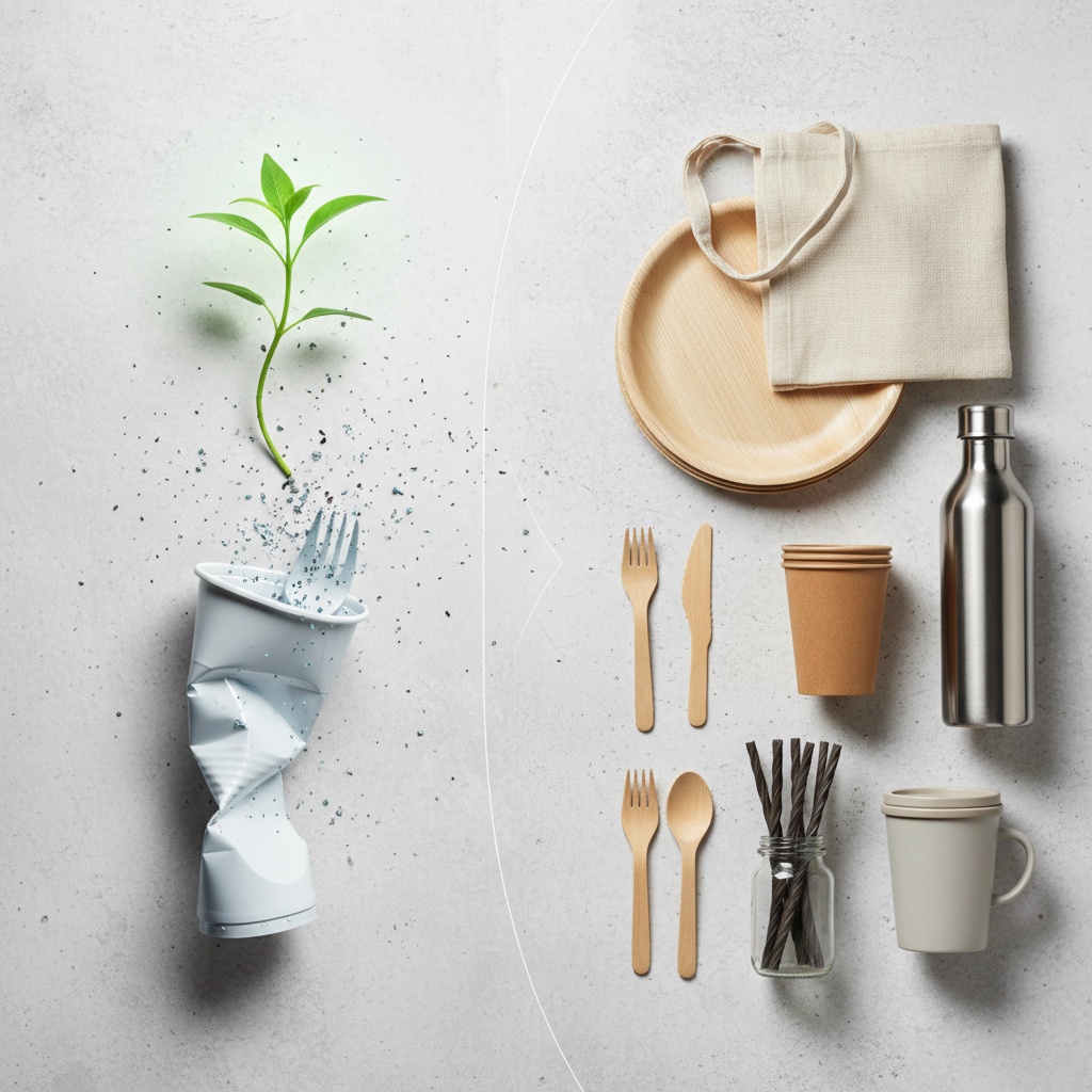 Plastiko era baigiasi: kuo keisime vienkartinius indus?