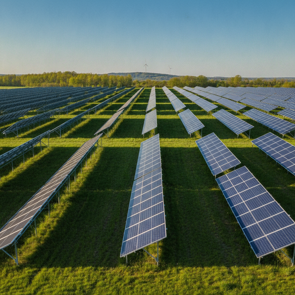Antžeminė saulės elektrinė: ką būtina žinoti prieš įrengiant